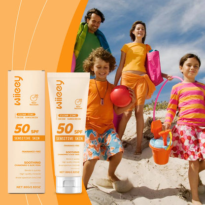 SPF 50+ Children Mild Sunscreen Cream Not Irritating Prevent UVA/UVB Sunburn Refresh Moisturize Nourish Children Sunscreen Cream