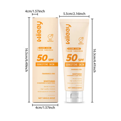 SPF 50+ Children Mild Sunscreen Cream Not Irritating Prevent UVA/UVB Sunburn Refresh Moisturize Nourish Children Sunscreen Cream